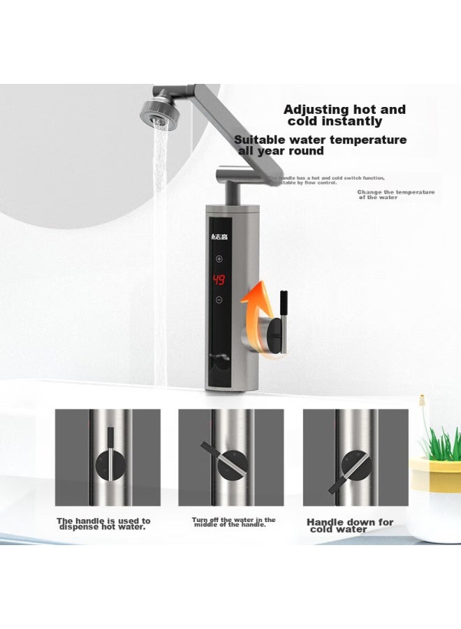 Chigo Electric Hot Water Faucet, Instant Mechanical Arm, Fast Heating Water Tap, Cold And Hot Heater, Variable Frequency Constant Temperature, Kitchen Balcony Household Water Heater Zg-kbs31b - Image 5