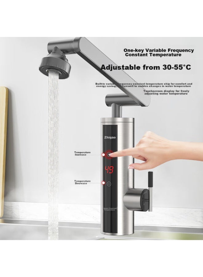 Chigo Electric Hot Water Faucet, Instant Mechanical Arm, Fast Heating Water Tap, Cold And Hot Heater, Variable Frequency Constant Temperature, Kitchen Balcony Household Water Heater Zg-kbs31b - Image 2