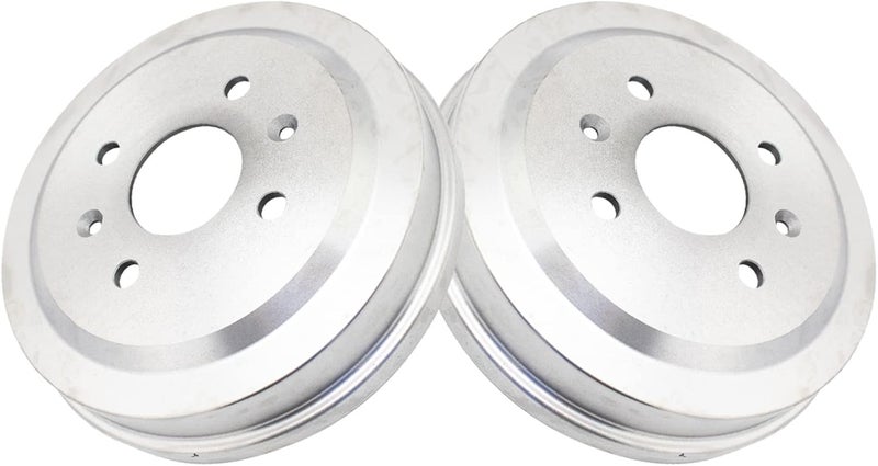 TRQ Rear Brake Drum Pair Set for Chevy Aveo, Aveo 5, Pontiac G3, Spark, and Wave - Image 3