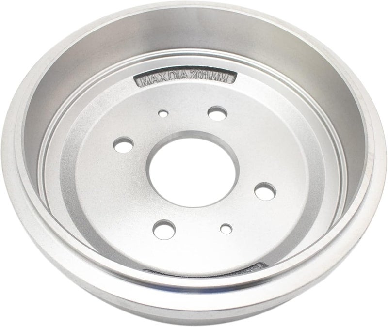 TRQ Rear Brake Drum Pair Set for Chevy Aveo, Aveo 5, Pontiac G3, Spark, and Wave - Image 5