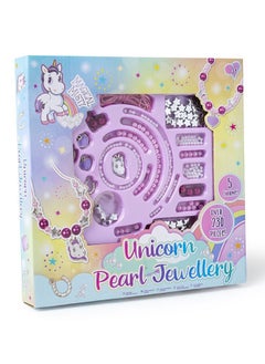 RMS Magical Misty Pearl Jewellery Set – Unicorn-themed Jewellery Craft Kit For Girls – Over 200 Pieces Including Cha, Pearls, And Beads  - Image 3