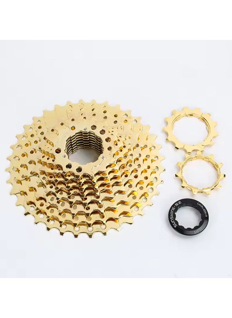Generic Sunshine cassette Gold 11-36 , for MTB,folding bike  - Image 1
