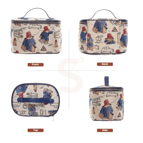 Signare Tapestry Toiletry Bag Makeup Cosmetic Organizer bag for Women with Paddington Bear Design (TOIL-PADD) - Image 2
