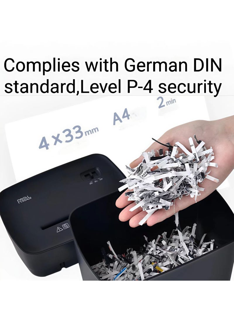 Gasin - Mini Paper Shredder  – Compact Design, 3.3L Capacity, P-4 Security, A4 Folded Sheet, 2m/min Speed, Ideal for Home or Desktop Use - Image 1