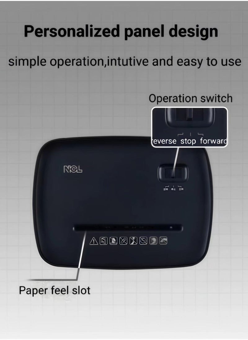 Gasin - Mini Paper Shredder  – Compact Design, 3.3L Capacity, P-4 Security, A4 Folded Sheet, 2m/min Speed, Ideal for Home or Desktop Use - Image 1