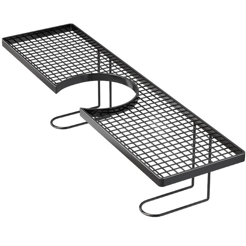 No-Drill Bathroom Shelf Organizer, Metal, Black/White, 1 Pack - Image 5