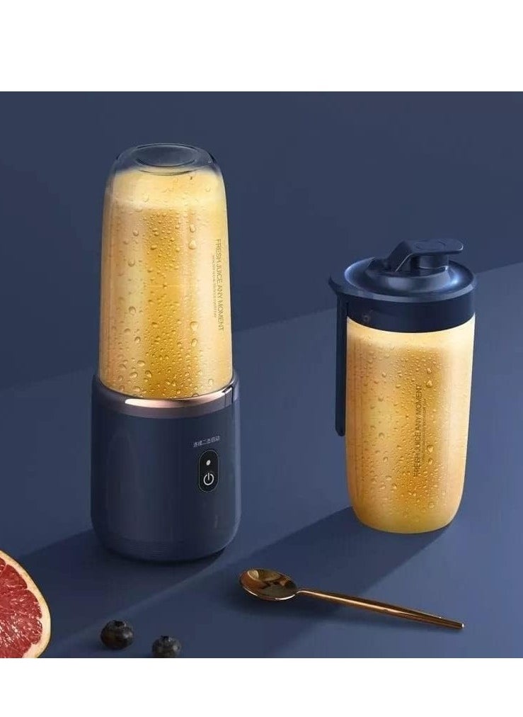 ELTRAZONE - 6 Blades Portable Juicer Cup Juicer Fruit Juice Cup Automatic Small Electric Juicer Smoothie Blender Ice CrushCup Food Processor - Image 1