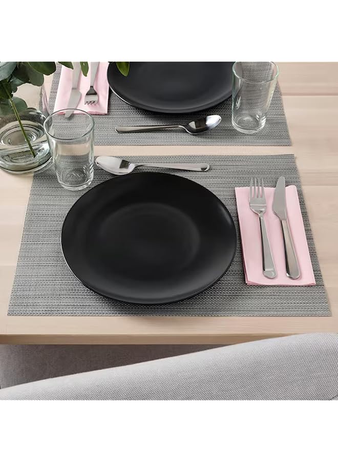 erorex Modern Matte Dark Grey Plates – 26 Cm Ceramic Dinner Plate Set – Minimalist Style Tableware – Durable, Dishwasher Safe – Set Of 4 For Everyday & Elegant Dining - Image 4