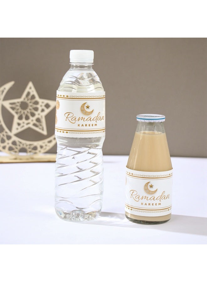 Ramadan Water Bottle Sticker Labels for Ramadan Party Decorations Supplies - Set of 10 Pcs - Image 2