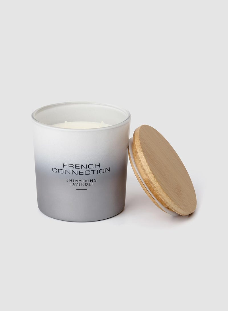 French Connection Ombre Shimmering Lavender Candle 322G - Image 4