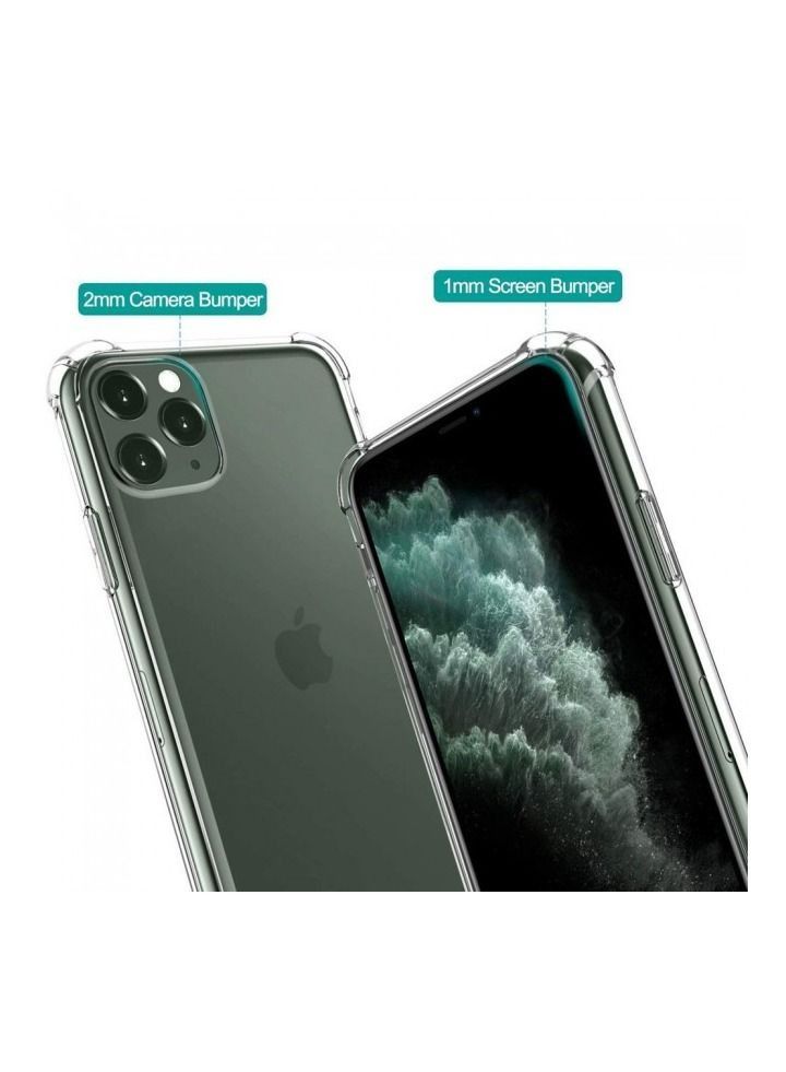 iPhone 12 and 12 pro Cover TPU Clear Case with Bumper - Image 4