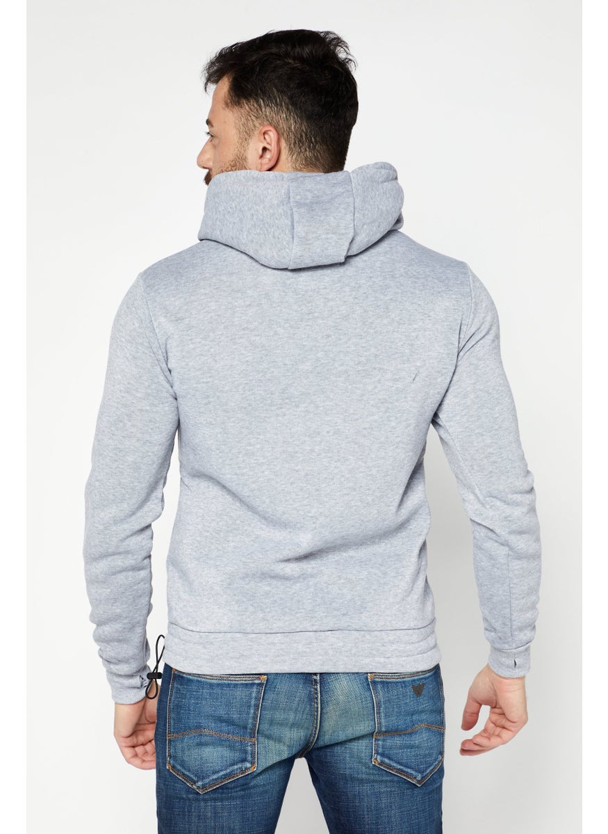 Men Hooded Half Zip Fleece Hoodies, Heather Grey - pzsku/ZFBF2CC3F89B5AA67A2C8Z/45/_/1737643134/3f38e959-df61-45de-8d95-92a1612e66e1