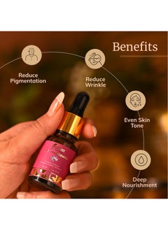 MELLOW Kumkumadi Face Oil For Glowing Skin & Deep Nourishment Tailam Extracted From Pure Ayurvedic 24 Herbs & Kesar Reduces Pigmentation Fine Lines & Wrinkles Chemical Free [10Ml]  - Image 4