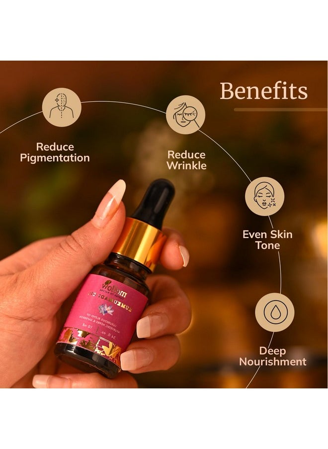 MELLOW Kumkumadi Face Oil For Glowing Skin & Deep Nourishment Tailam Extracted From Pure Ayurvedic 24 Herbs & Kesar Reduces Pigmentation Fine Lines & Wrinkles Chemical Free [10Ml]  - Image 4
