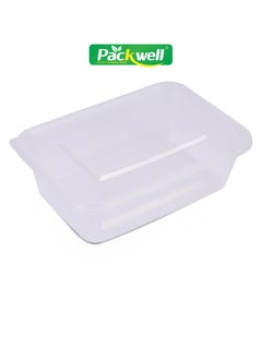 Microwave Container with Lid- PWRP1960 650 ml Rectangle Shaped Pack of 5 BPA-Free Food grade and Hygienic Perfect for Packing Storing Ramadan Food and Iftar Kit Distribution Etc Clear - pzsku/ZFBF2DC03D4264393021CZ/45/_/1708497755/d2fdddd0-f502-4452-85a0-4c2cd1771824