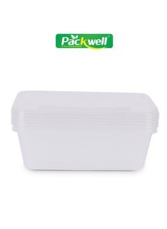 Microwave Container with Lid- PWRP1960 650 ml Rectangle Shaped Pack of 5 BPA-Free Food grade and Hygienic Perfect for Packing Storing Ramadan Food and Iftar Kit Distribution Etc Clear - pzsku/ZFBF2DC03D4264393021CZ/45/_/1708497795/8341b708-17d4-4458-84ba-409360e9b2db