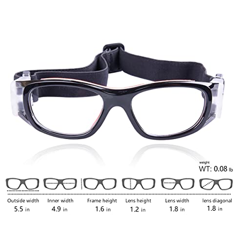 VOLOCOVER（TM Unisex Kids Protective Sports Goggles Glasses for Basketball Football Volleyball Squash Hockey (Grey) - Image 4
