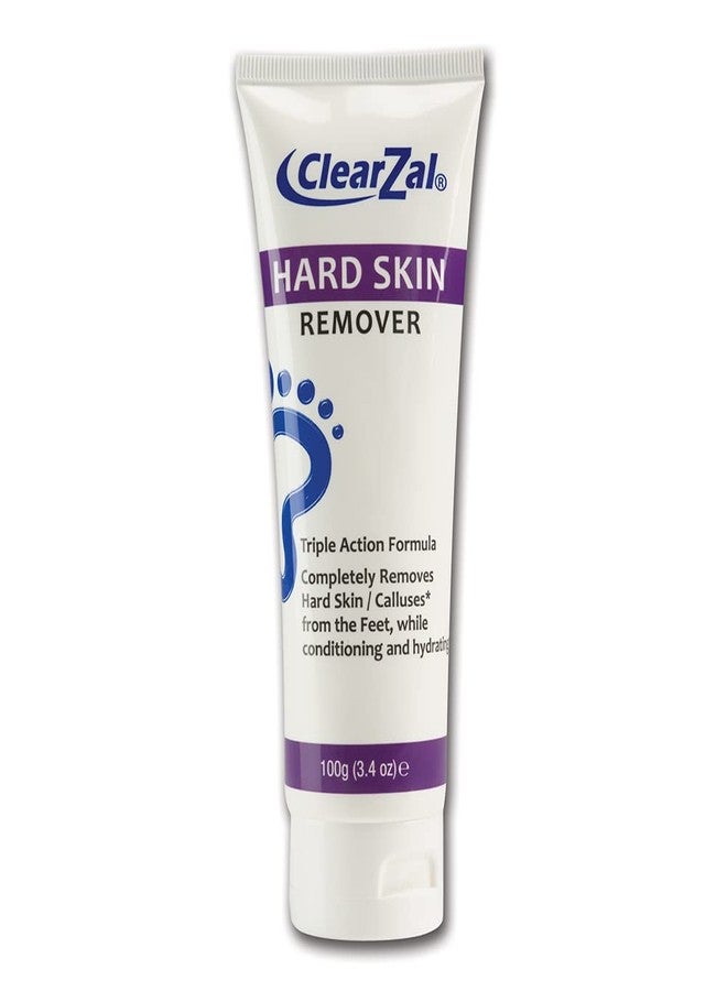 ClearZal Foot Cream For Hard Skin, Helps Calluses and Corn Removal While Leaving Soft Smooth Skin, Hydrating and Conditioning Triple Action Formula With Aloe Vera, 3.4 Ounce Tube - Image 1