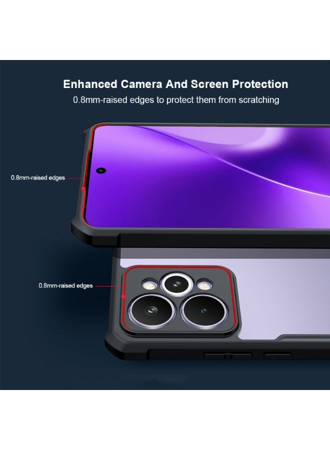 XUNDD for Realme 15 Pro 5G Case, Camera Lens Protection Back Cover, TPU+PC Shockproof Bumper Mobile Phone Case, Anti-Yellowing Slim Fit Protective Casing - Image 2