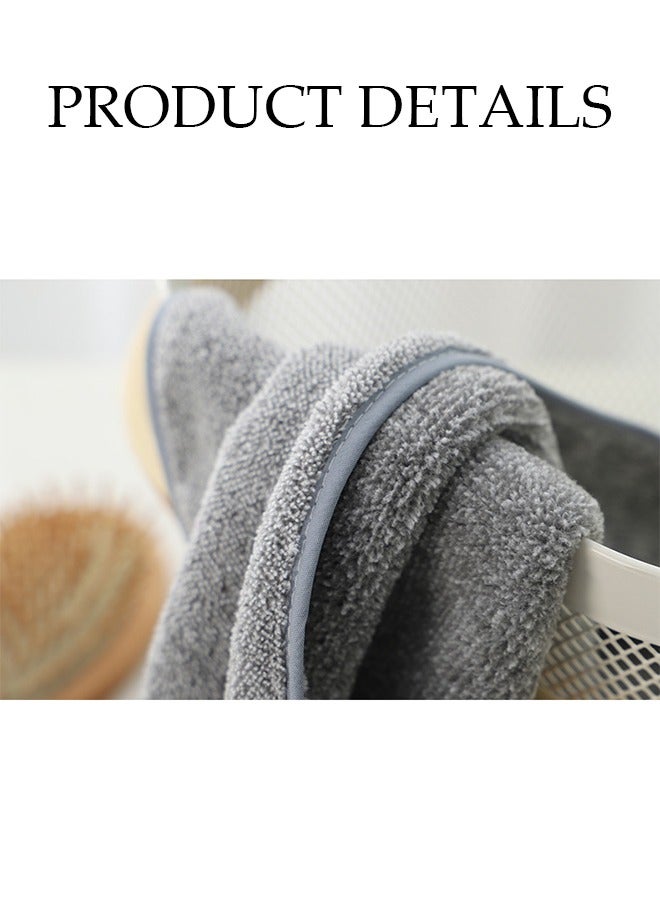 Coral Fleece Bath Towel 100% Natural Bamboo Charcoal Fiber Super Large Soft, Fluffy, Super Absorbent and Quick-drying Home Hotel Gym SPA Pool Wrap Towel,no Fluff  70 * 140cm - Image 3
