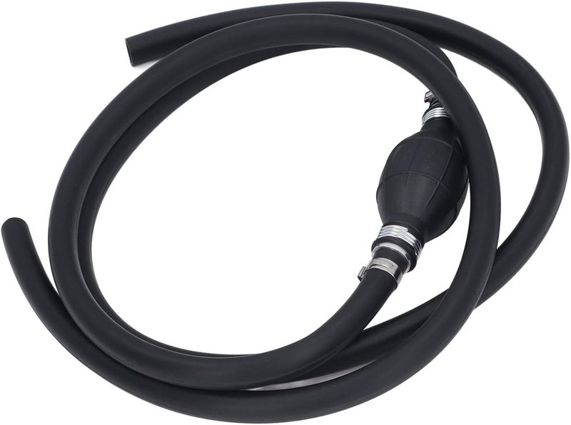 Siphon Hand Pump High Flow Manual Fuel Transfer Pump with Check Valve for Gasoline Water Oil Durable NBR Rubber Aluminum Alloy for Cars Boats Motorcycles (10mm) - Image 5