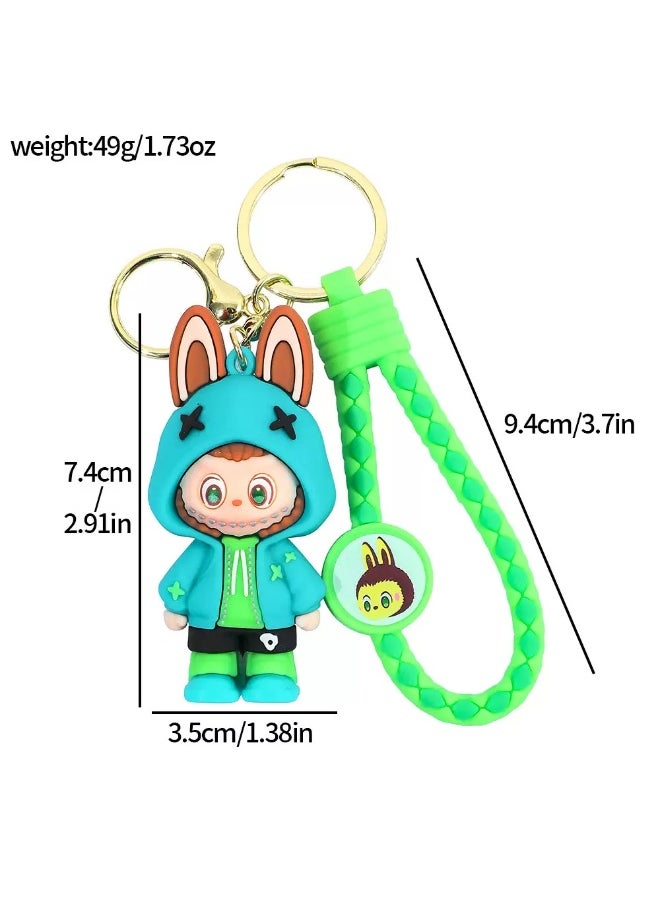 LABUBU Labubu keychain cute school bag pendant small gift  - Image 2