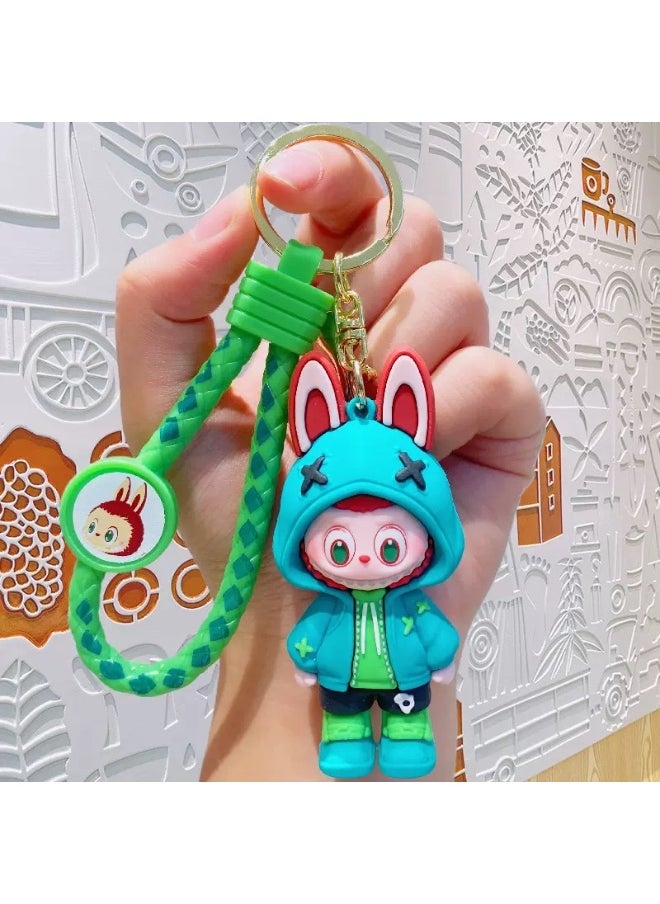 LABUBU Labubu keychain cute school bag pendant small gift  - Image 1