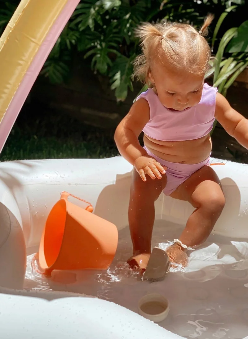 SUNNY LIFE Kids Inflatable Rainbow Pool With Shade