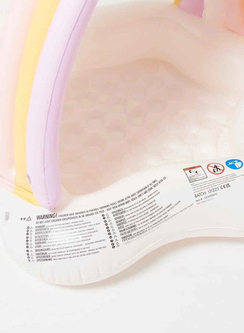 SUNNY LIFE Kids Inflatable Rainbow Pool With Shade - Image 4