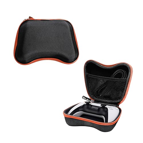 ZedGear Game Controller Case EVA Hardshell Cover for Xbox One Xbox 360 PS3 PS4 PS5 PS2 One S Wireless Game Controller Carry Case Gaming Accessory Box Holder Protective Cover Storage Case - Orange - Image 1