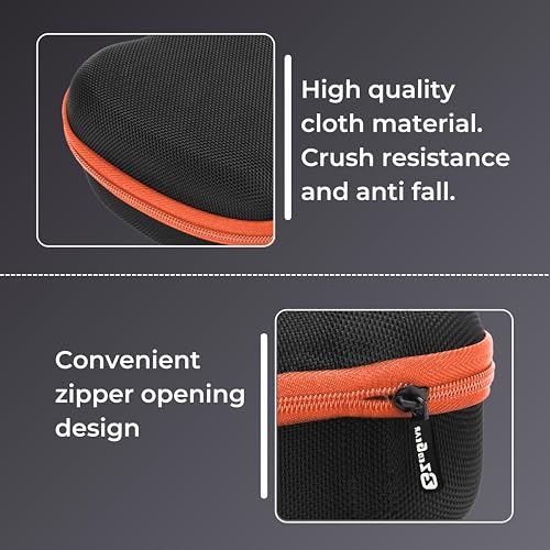ZedGear Game Controller Case EVA Hardshell Cover for Xbox One Xbox 360 PS3 PS4 PS5 PS2 One S Wireless Game Controller Carry Case Gaming Accessory Box Holder Protective Cover Storage Case - Orange - Image 3