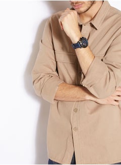 FOSSIL Grant Navy Leather Watch  - Image 4