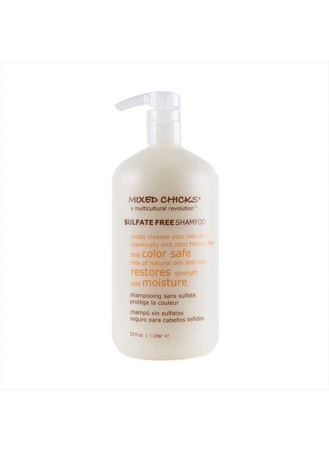 Mixed Chicks Sulfate-Free Shampoo for Colored & Chemically Treated Hair, 33 fl.oz  - Image 1