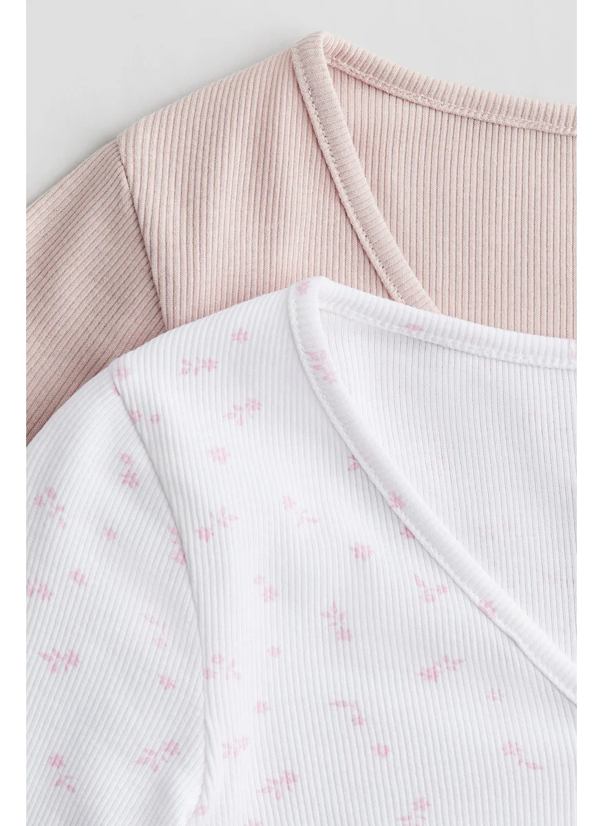 اتش اند ام 2-Pack Long-Sleeved Ribbed Tops