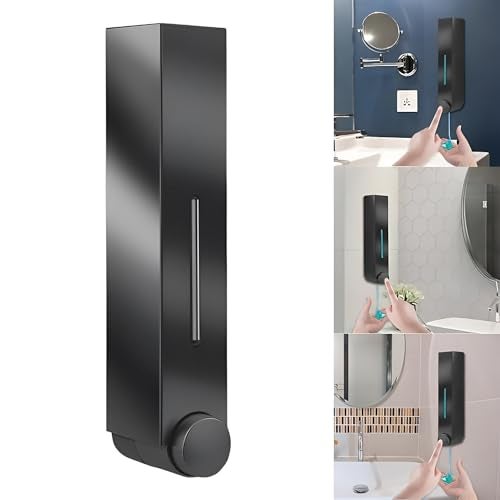 Carnival ABS Wall Mounted Liquid Black Soap Dispenser 420ml | Liquid,Lotion,Hand Wash,Shampoo,Soap Dispenser for Bathroom,Kitchen and Washbasin - Image 1