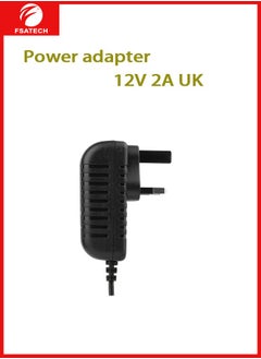 FSATECH 12V 2A 24W AC to DC Adapter Power Supply Converter AC 100V ~ 240V to DC 12V 2amp Transformer with 5.5x2.1mm DC Output Jack for 5050 3528 LED Strip Module Light, CCTV Camera System，Router  - Image 2