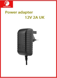 FSATECH 12V 2A 24W AC to DC Adapter Power Supply Converter AC 100V ~ 240V to DC 12V 2amp Transformer with 5.5x2.1mm DC Output Jack for 5050 3528 LED Strip Module Light, CCTV Camera System，Router  - Image 4