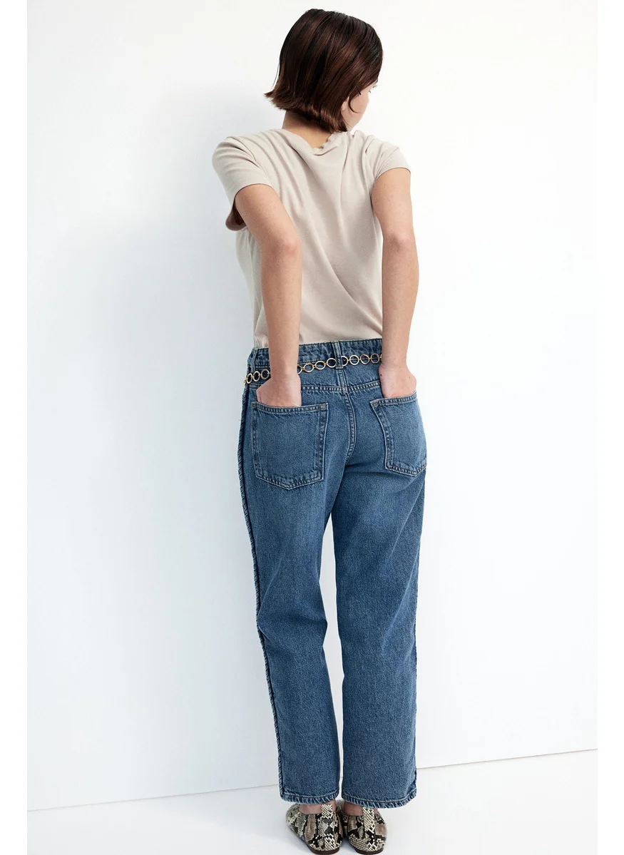 H&M Straight High Ankle Jeans