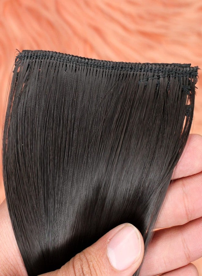 Fully Invisible Side Cover Up Mini Volumizer Patch/Seamless Hair Extension For Girls and Women Black (Pack of 1) - Image 5