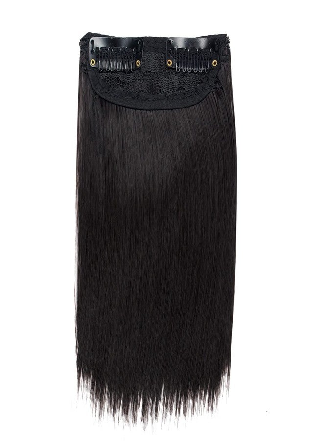 Fully Invisible Side Cover Up Mini Volumizer Patch/Seamless Hair Extension For Girls and Women Black (Pack of 1) - Image 2