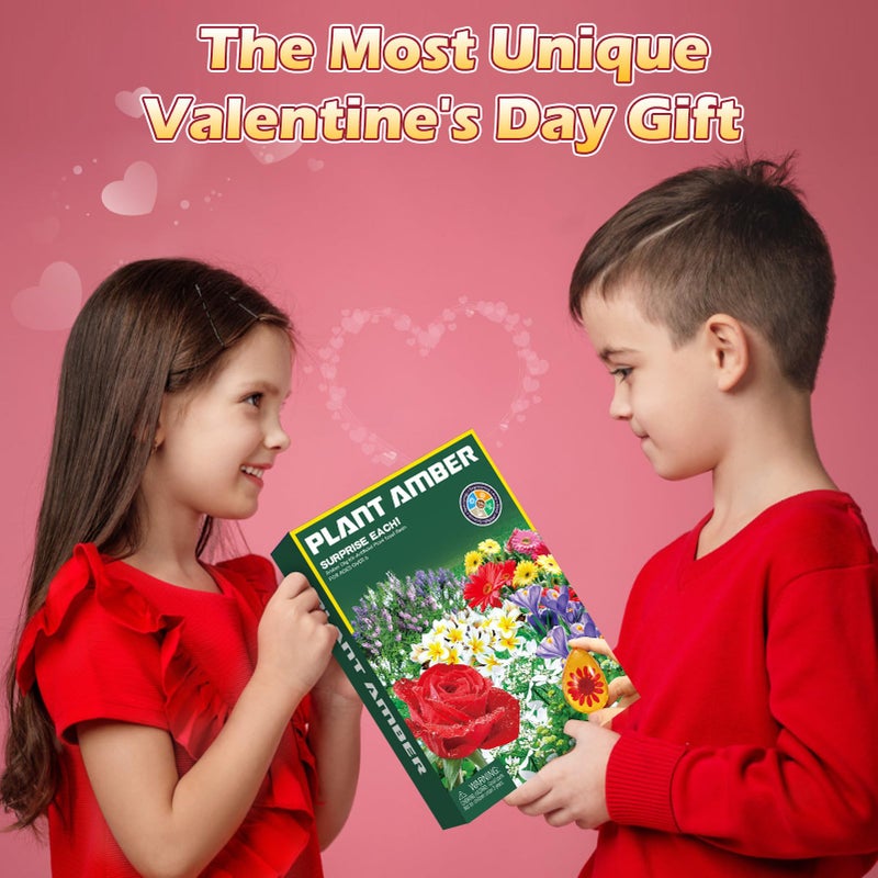 Woumserta WOUMSERTERA FLOWER AMBER DIG KIT - 8 عينات زهور مجموعة الحفر لعبة زهرة للأطفال فتيات النباتات هدية حفر ألعاب نبات الزهور للفتيات 6 وما فوق عيد ميلاد عيد الحب عيد الحب - Image 5