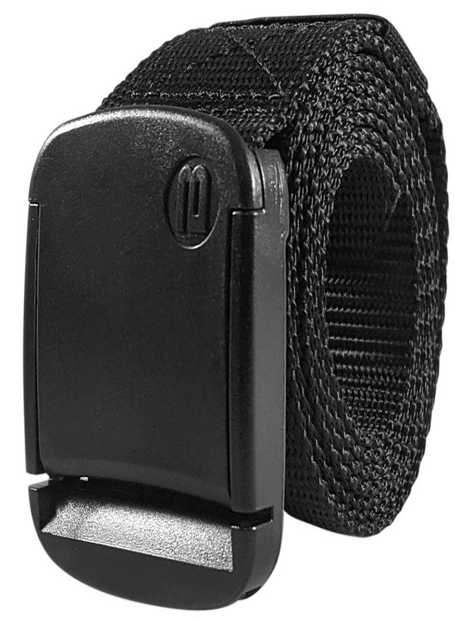 BETTA 1.5 Inch Wide Men's Nylon Web Belt with High-Strength Adjustable Buckle (XXX-Large, Black) - Image 1