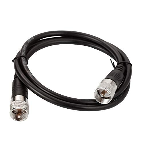 RFAdapter CB Antenna Cable, RG8x Coax Jumper, 6ft UHF Male to Male Low Loss CB Coaxial Cables, 50 Ohm for HAM Radio Antenna - Image 1