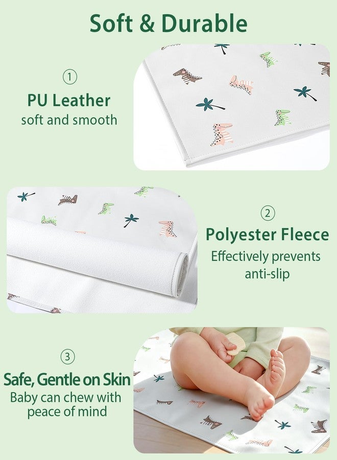 URMYWO Baby Portable Diaper Changing Pad - Waterproof & Wipeable Changing Mat with PU Leather - Soft Comfortable - Foldable Travel Bag & Camping Mat - Newborn Essentials Must Haves - Baby Shower Gifts - Image 2