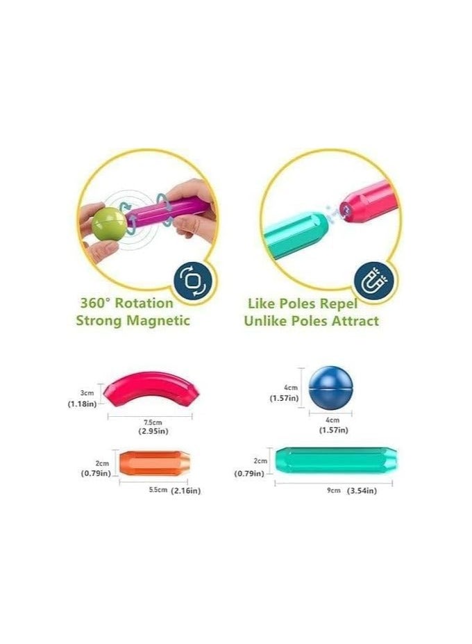 بلومنغ تايم اللبنات المغناطيسية لعبة العصي والكرات المغناطيسية مجموعة البناء - Image 4