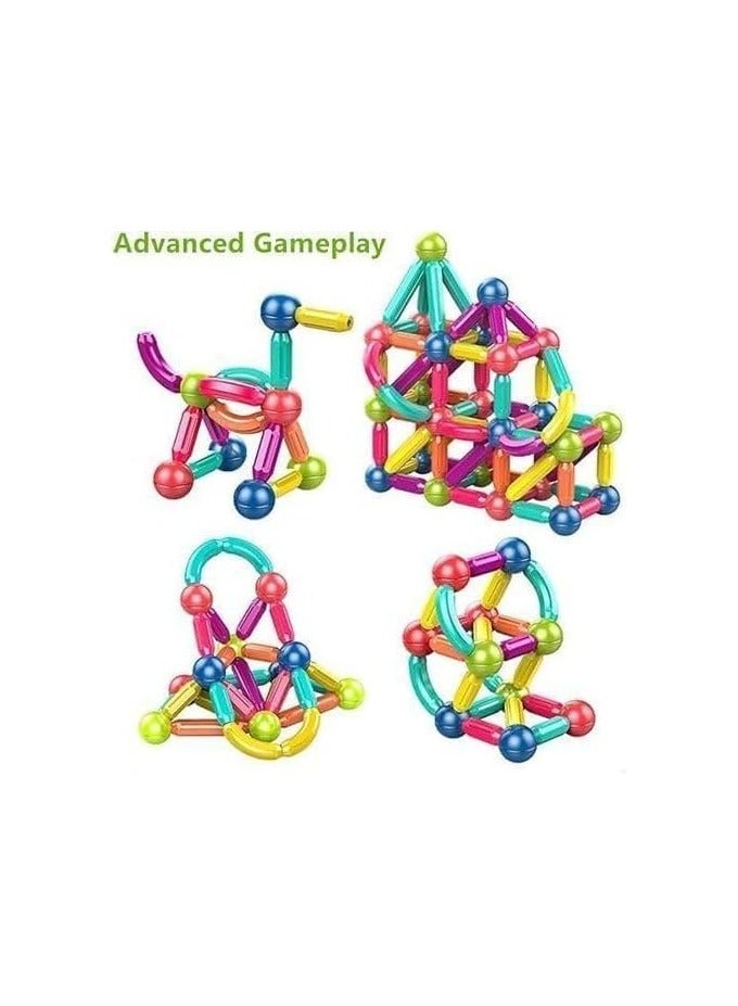 بلومنغ تايم اللبنات المغناطيسية لعبة العصي والكرات المغناطيسية مجموعة البناء - Image 5