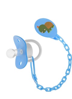 Bubbles Bubbles pacifier with chain 0-3 Months Blue  - Image 1