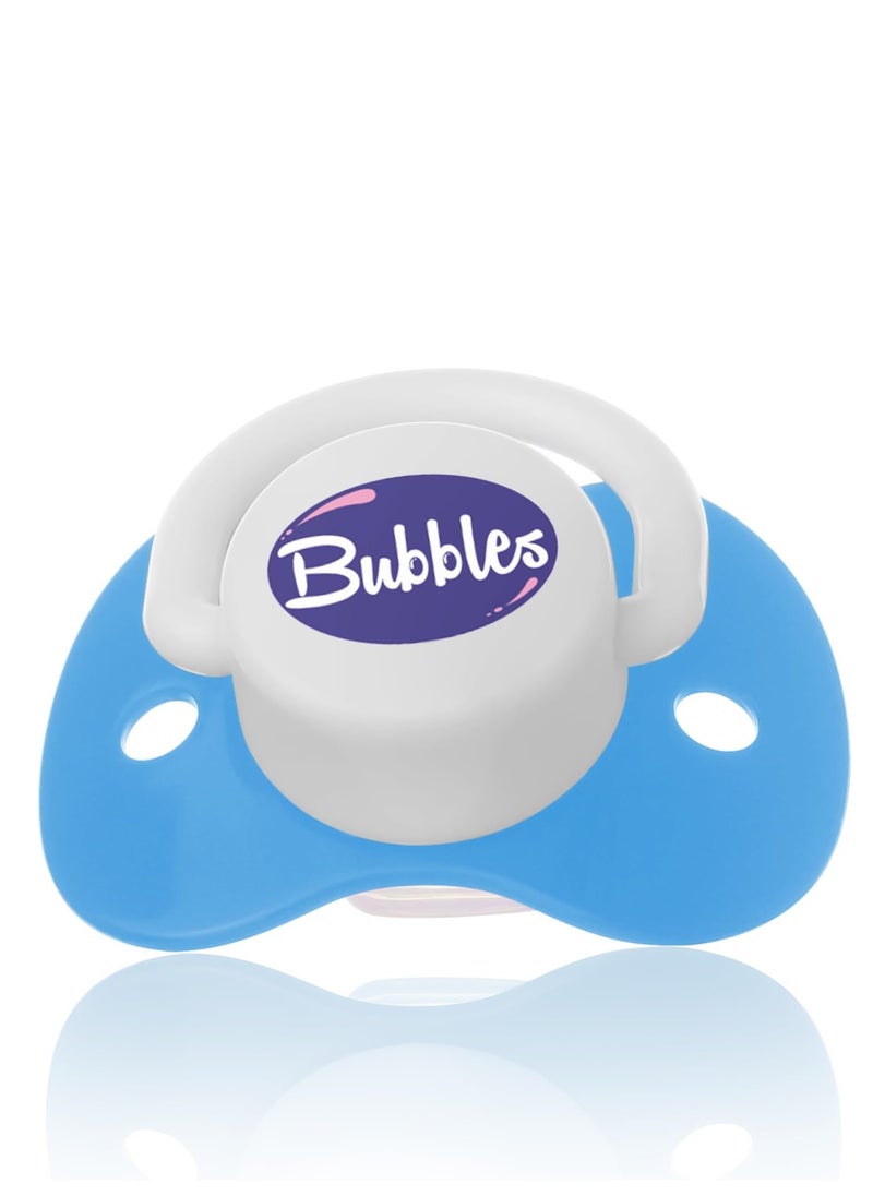 Bubbles Bubbles pacifier with chain 0-3 Months Blue  - Image 4