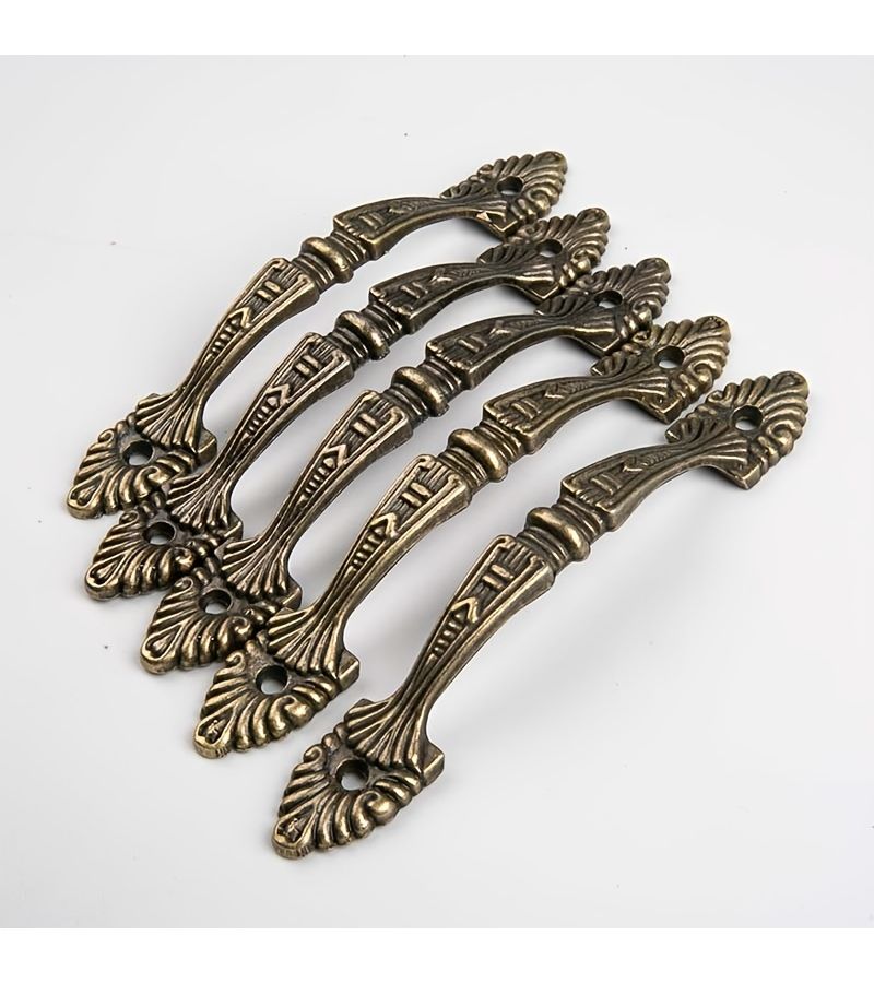 15Pcs Antique Bronze Bridge Style European Cabinet Handles With Screws - Image 4