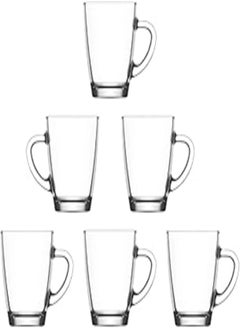 LAV VEGA Glass Mug / 230 cc - 7.25 oz / 6 pcs/Stylish design, trusted brand, Attractive shape for Tea, Coffee, Cappuccino and medium amount of juices, smoothies and cocktails/High quality material - pzsku/ZFBF38715F2F3FFFC085CZ/45/_/1723237421/d7aa5479-f379-488f-8140-96bba341ae62